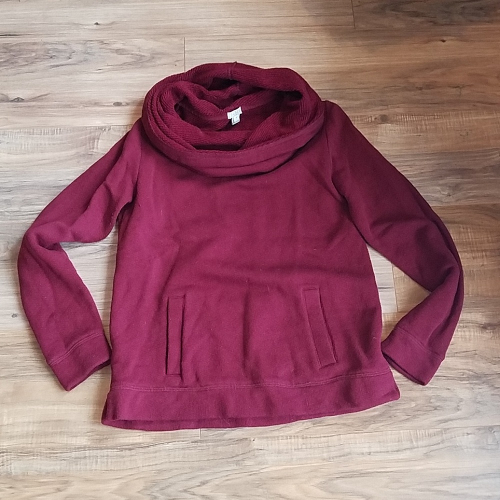 Cowl neck sweatshirt